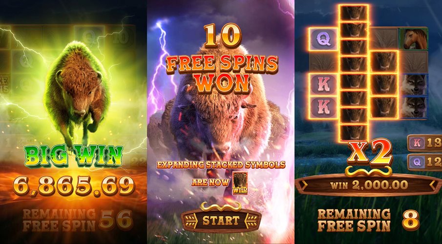 เกมสล็อตกระทิงค่าย PG สล็อต Buffalo win