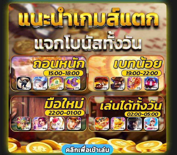 สล็อตเกมไหนแตกเวลานี้รีวิว 3 เกม