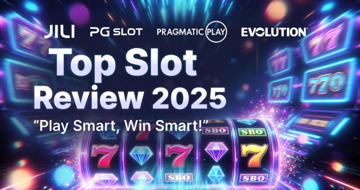 ภาพโปรโมทรีวิวเกมสล็อตออนไลน์ปี 2025 รวมค่ายดังเล่นง่ายบนมือถือ พร้อมเทรนด์เกมมาแรงสำหรับผู้เล่นไทย